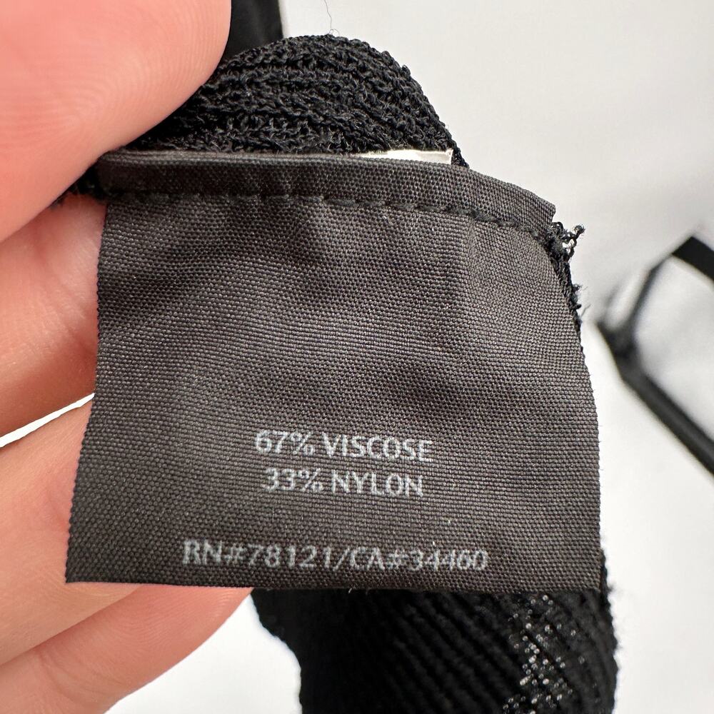 EILEEN FISHER Black Lightweight Open Front Long Cardigan // XS - Picture 6 of 8